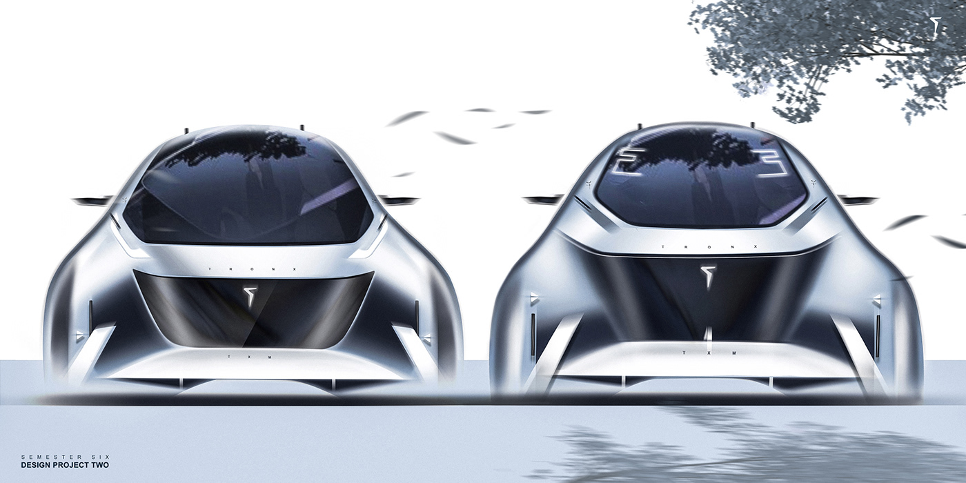 automobile，Commuter car，concept，two thousand and twenty-five，Hand drawn，