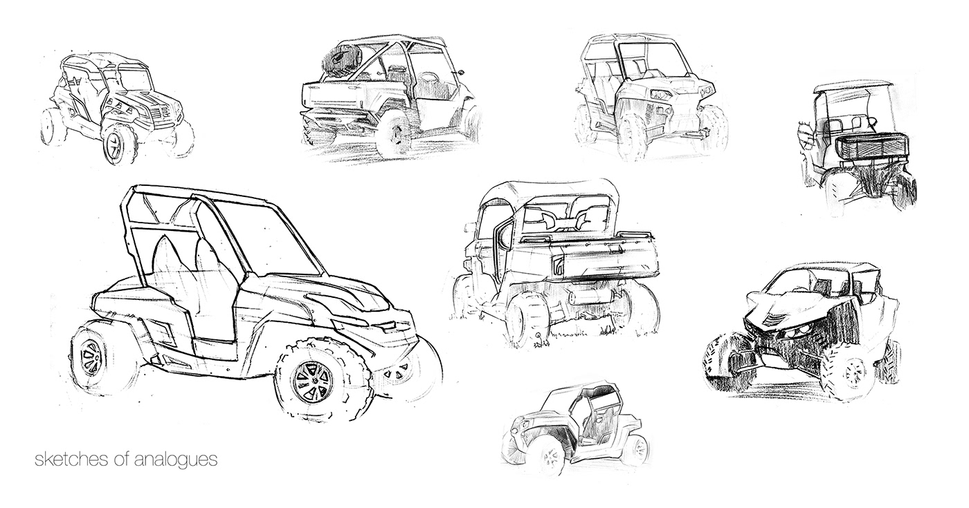 Side by side，Michael Timofeev，Off-road vehicle，conceptual design，black，