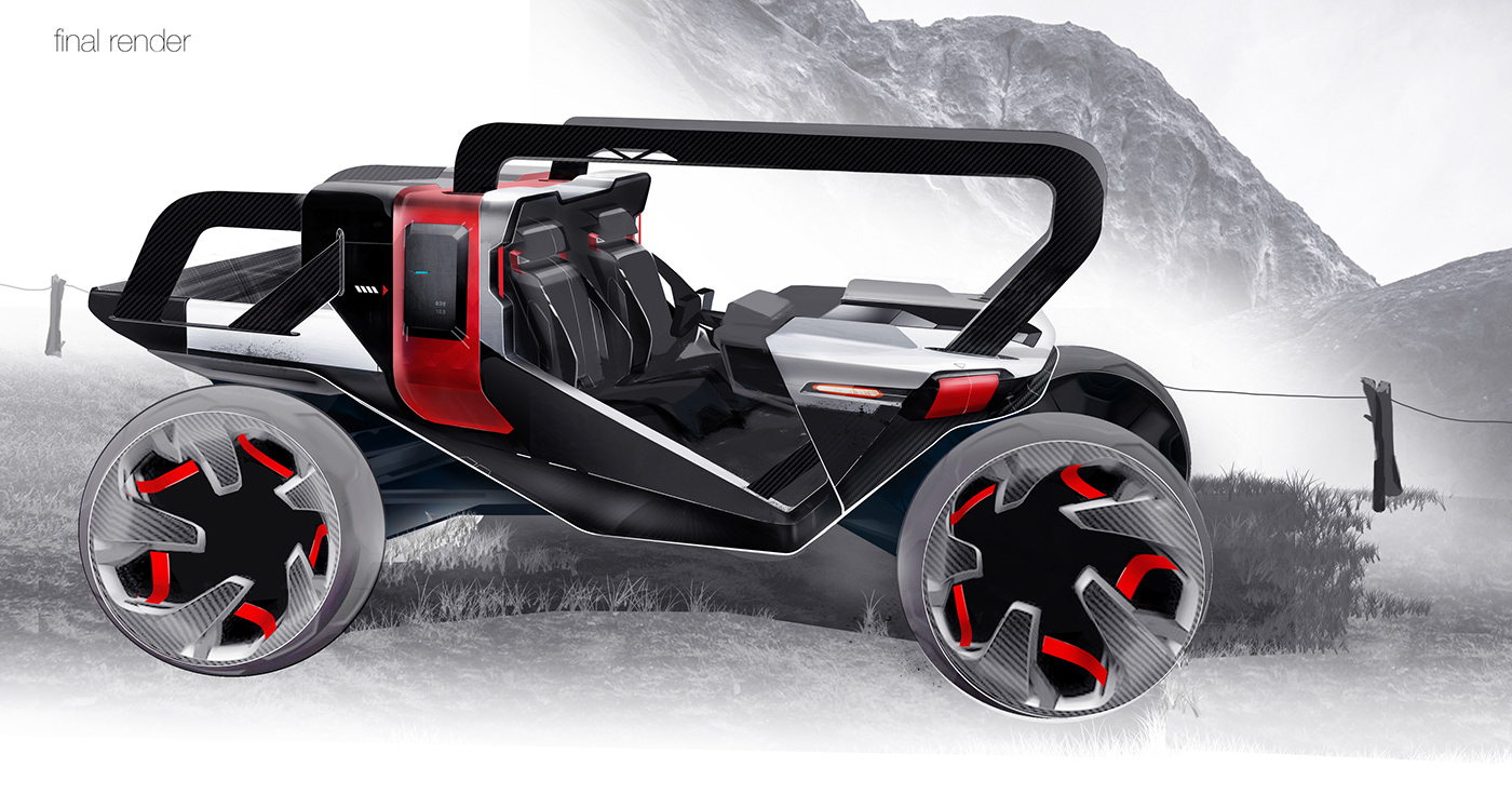 Side by side，Michael Timofeev，Off-road vehicle，conceptual design，black，