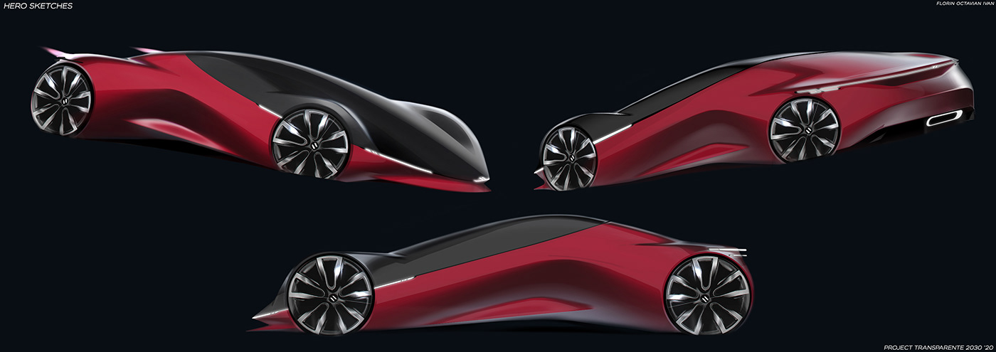 automobile，Electric，future，concept，transport，