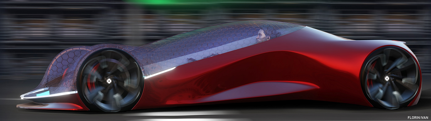 automobile，Electric，future，concept，transport，