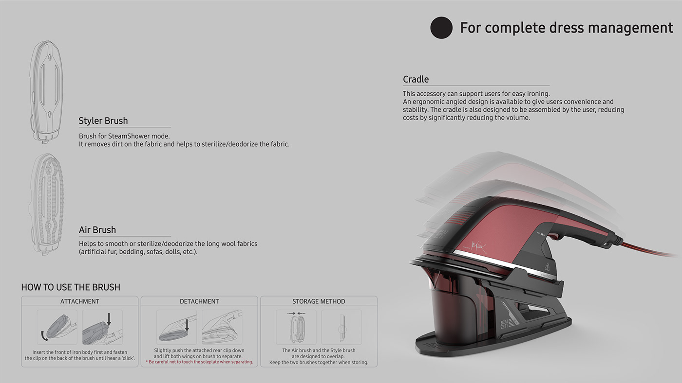 Vibrating steam iron，BEATZETE，Iron，gules，