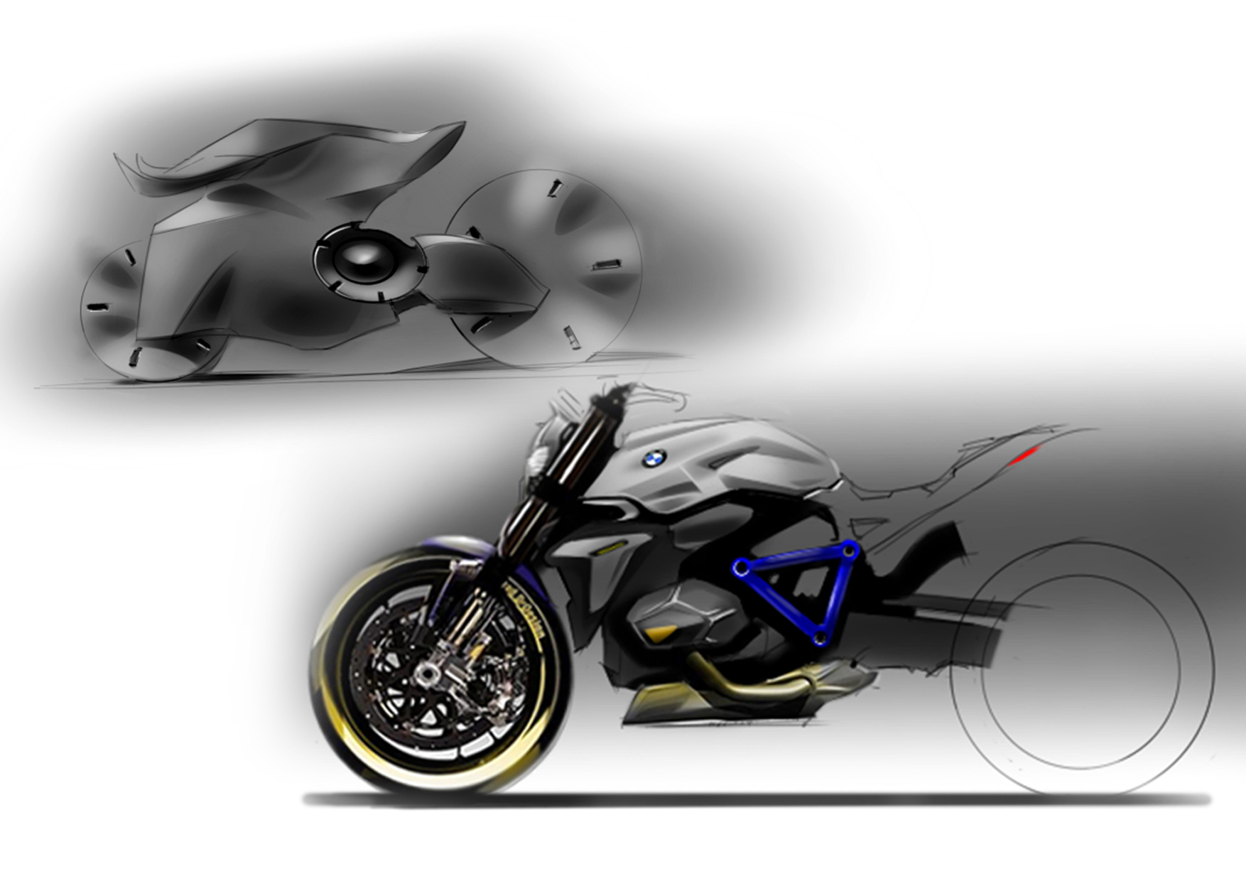 Hand drawn，motorcycle，vehicle，sketch，sketch，Hand drawing exercise，