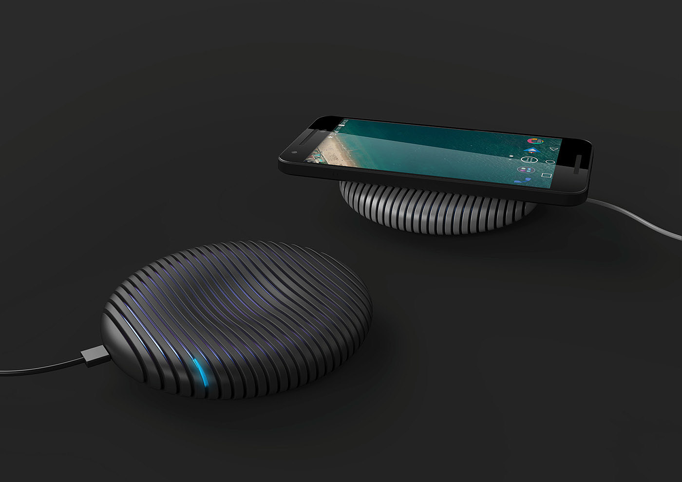 Charger，wireless，black，Simplicity，