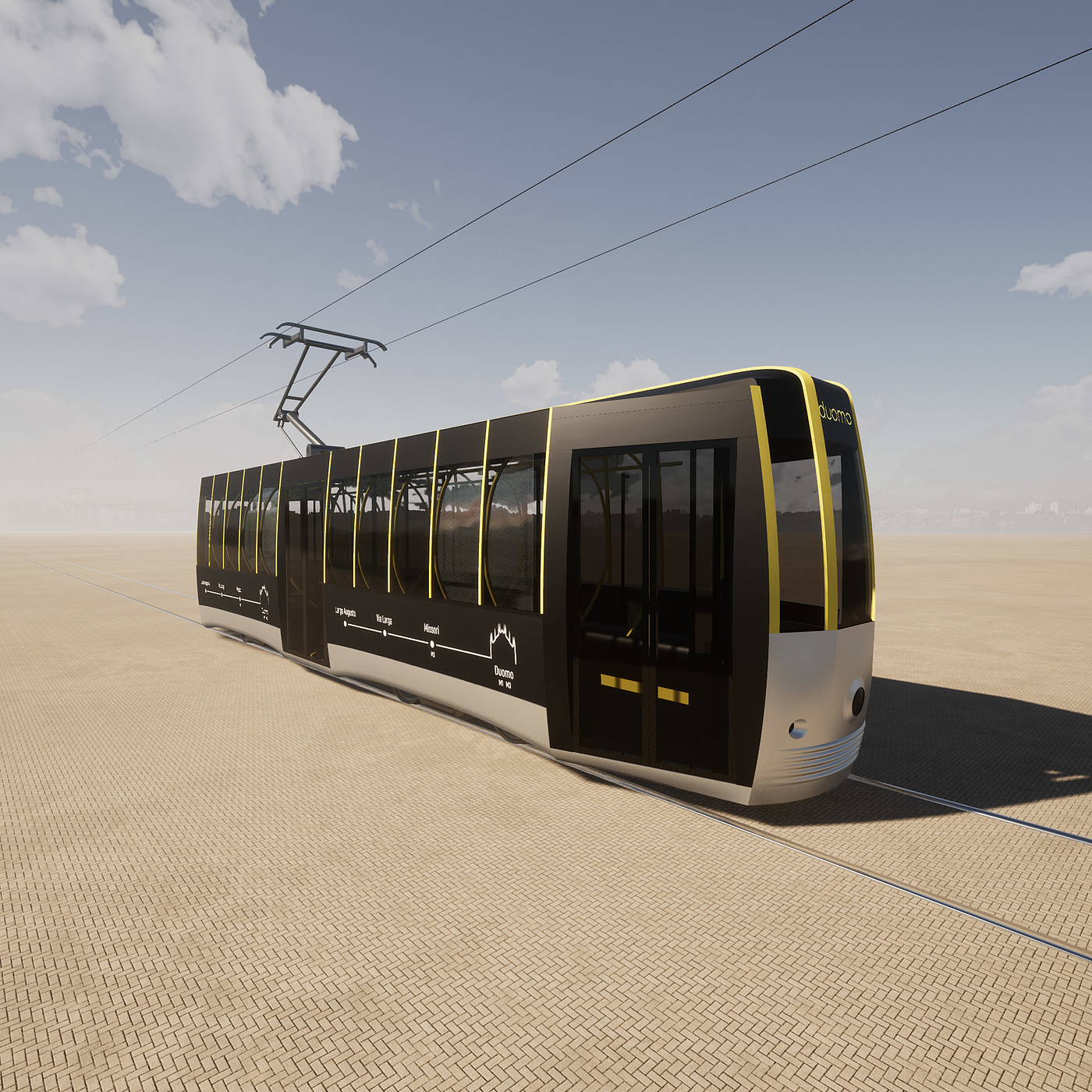 Passageway，tram，conceptual design，vehicle，