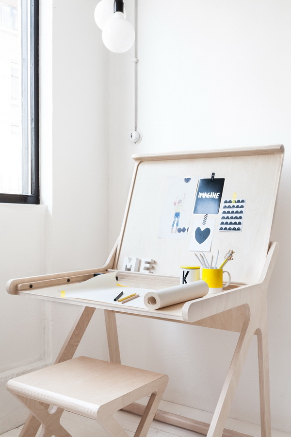 multi-function，desk，woodiness，Simplicity，practical，furniture design ，product design，