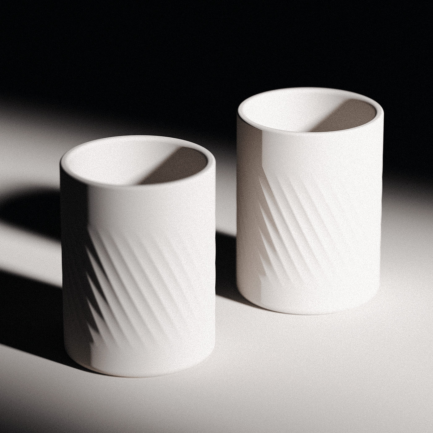 Glass，flower receptacle，product design，