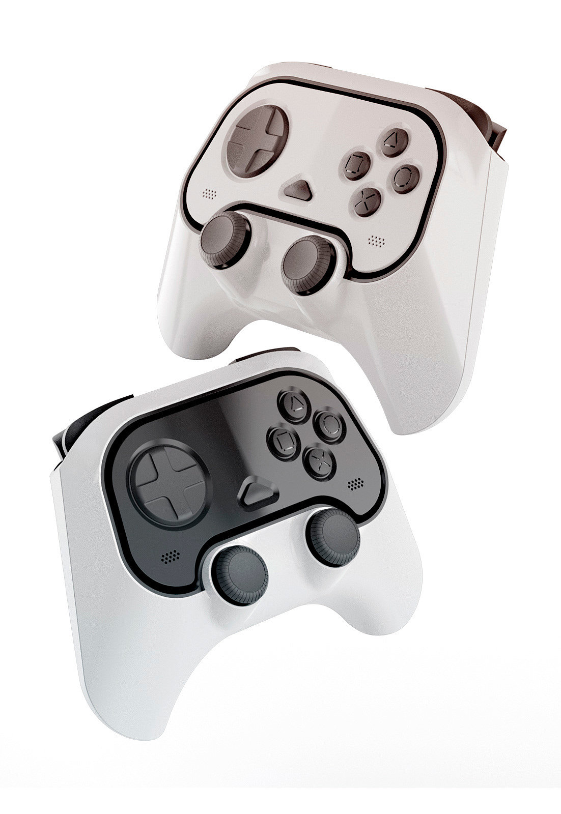 Joystick，Game handle，white，