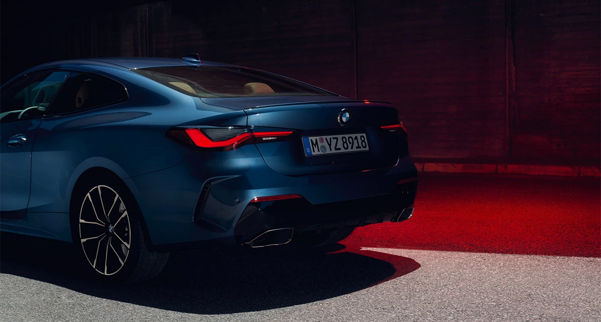 BMW 4 Series，Automobile design，blue，