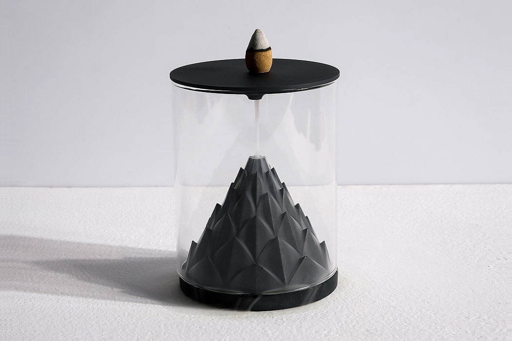 Terrarium series，Incense burner，black，