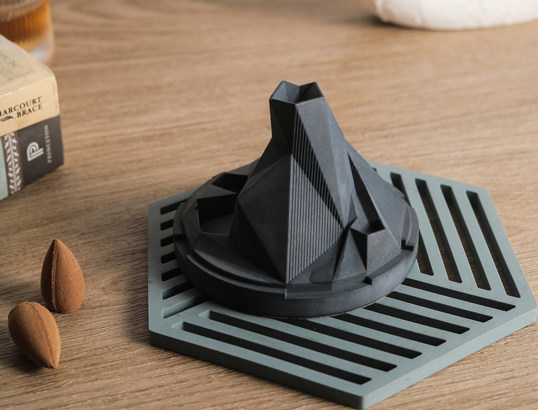 Terrarium series，Incense burner，black，