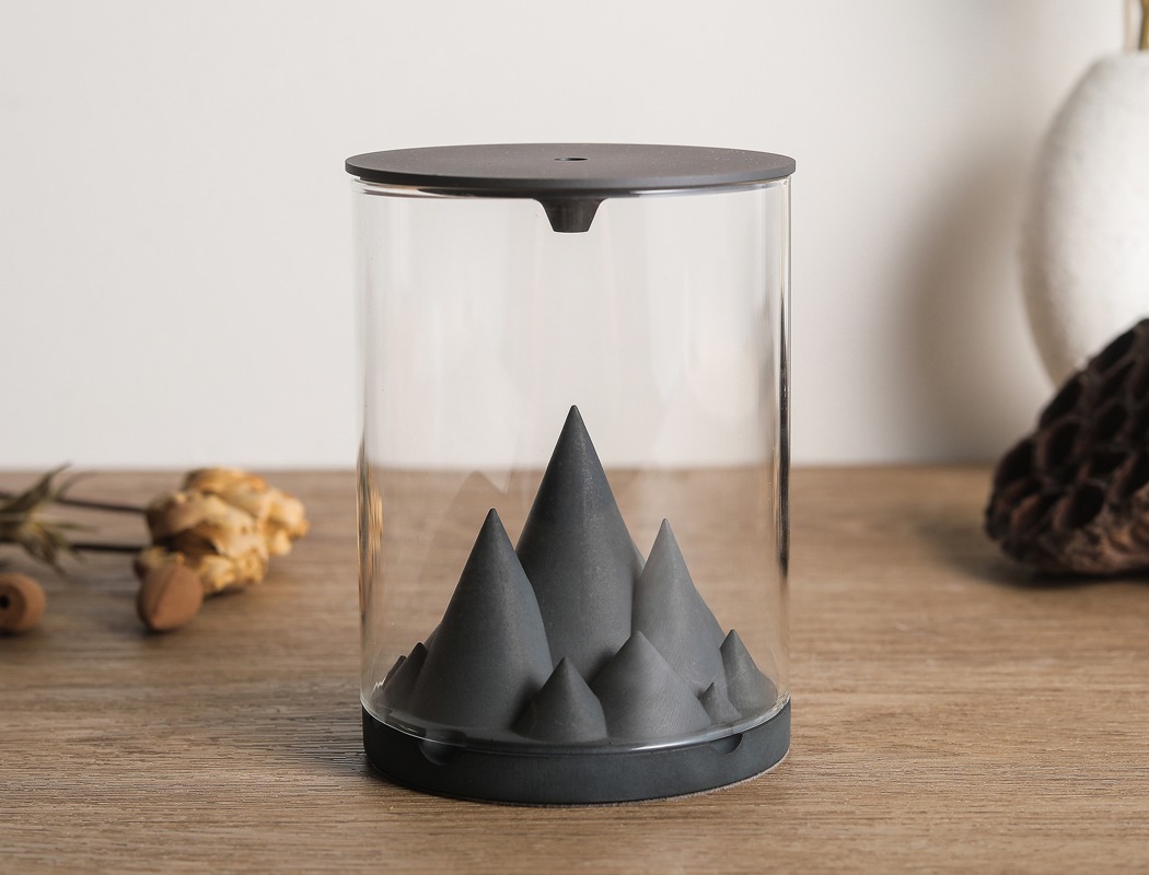 Terrarium series，Incense burner，black，