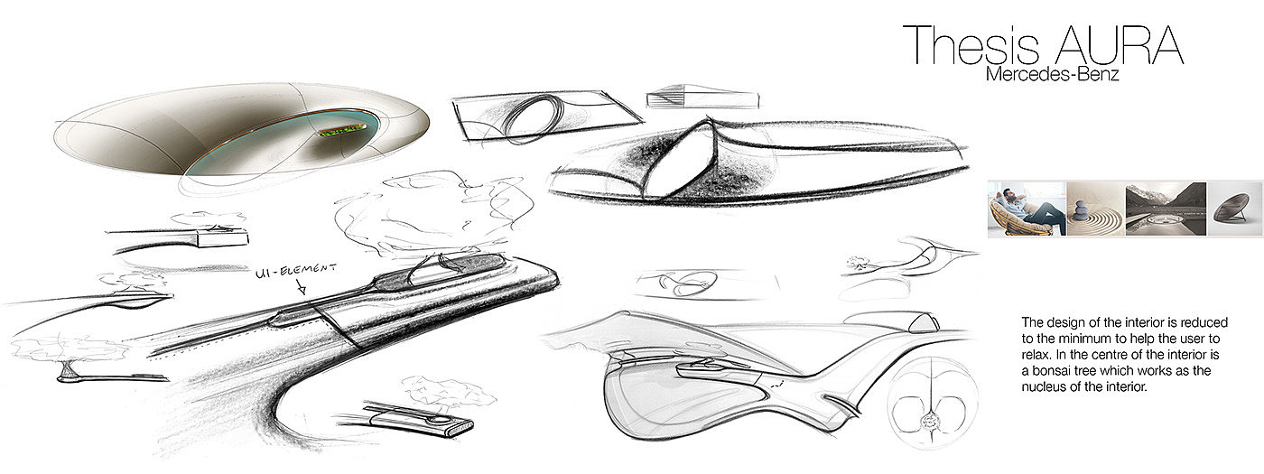 Mercedes-Benz AURA，Interior design，conceptual design，