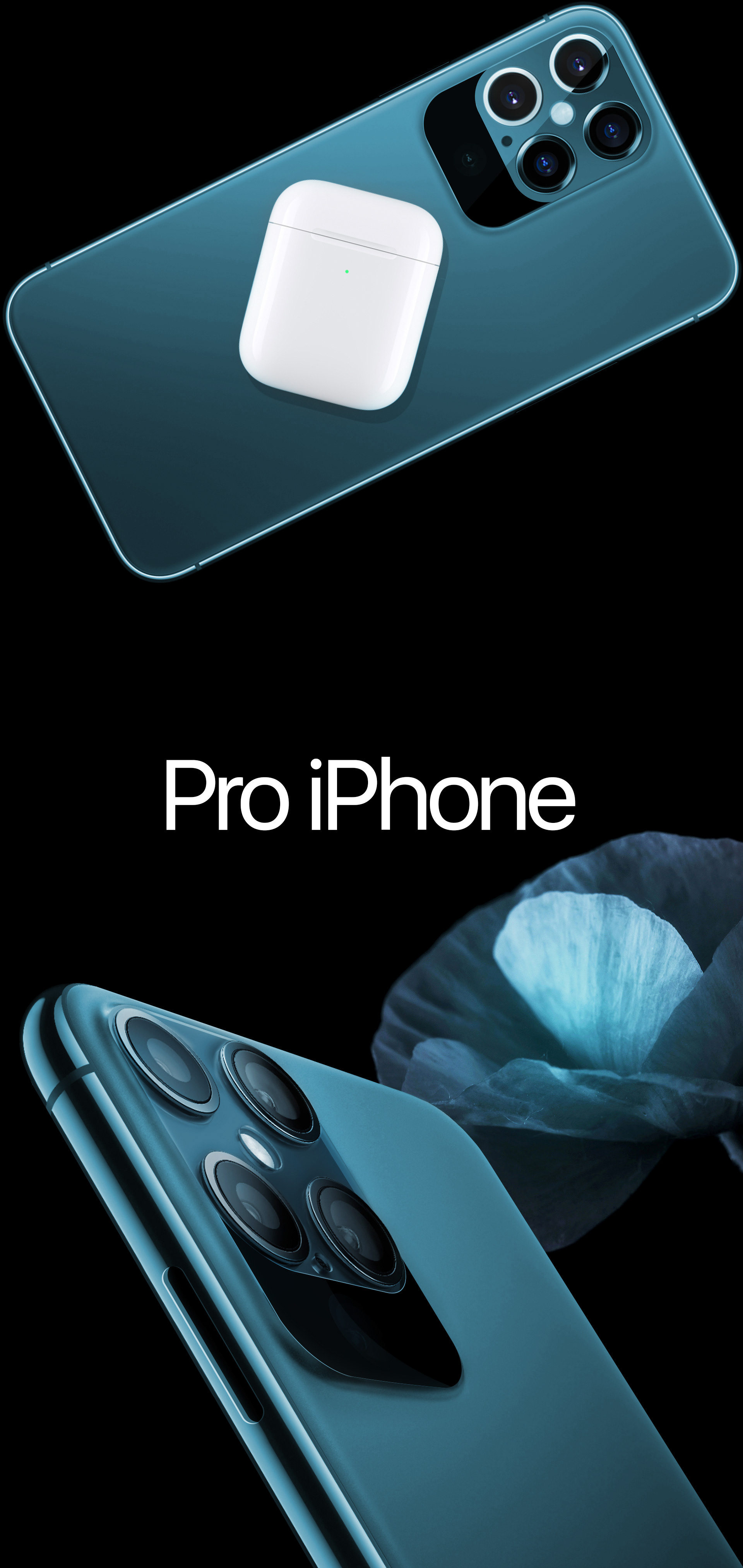 iPhone 12 Pro，Intelligent mobile phone，Digital，conceptual design，