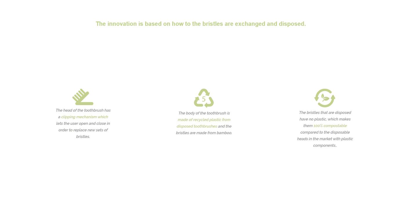 behance，toothbrush，environment protection，innovate，experience，
