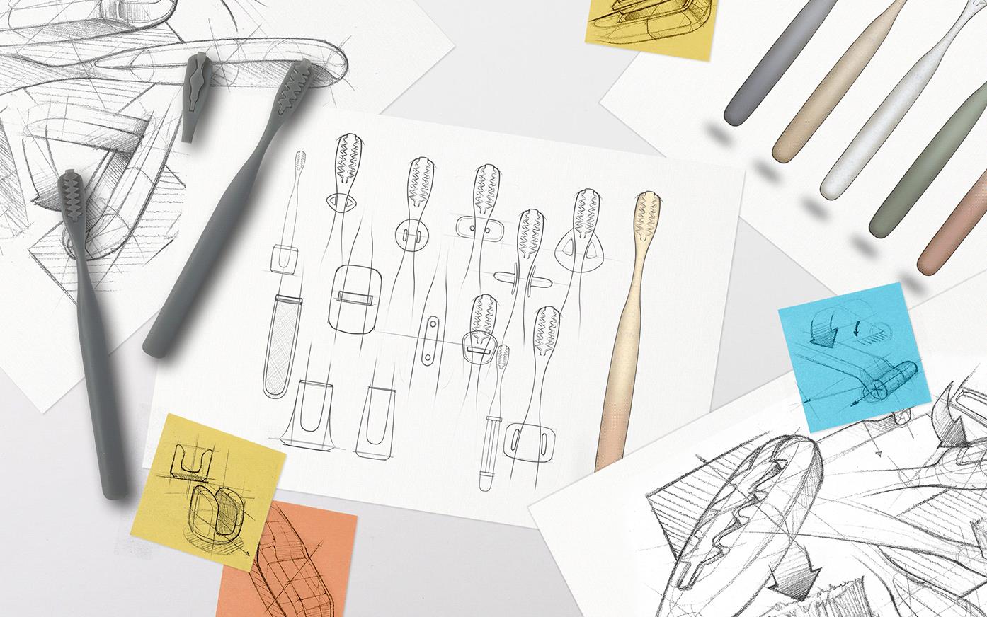 behance，toothbrush，environment protection，innovate，experience，