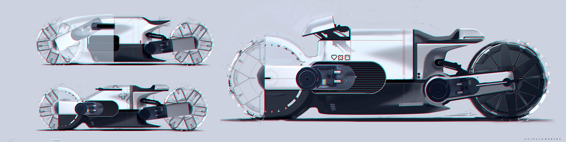 Robots，motorcycle，Model，