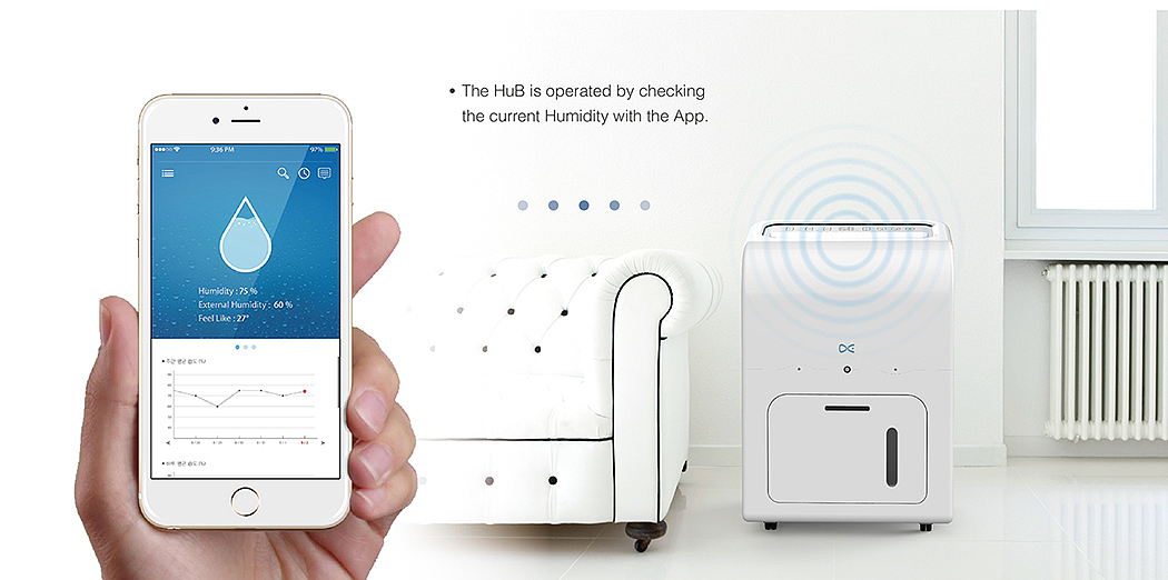 product design，industrial design，air cleaner，Simplicity，intelligence，