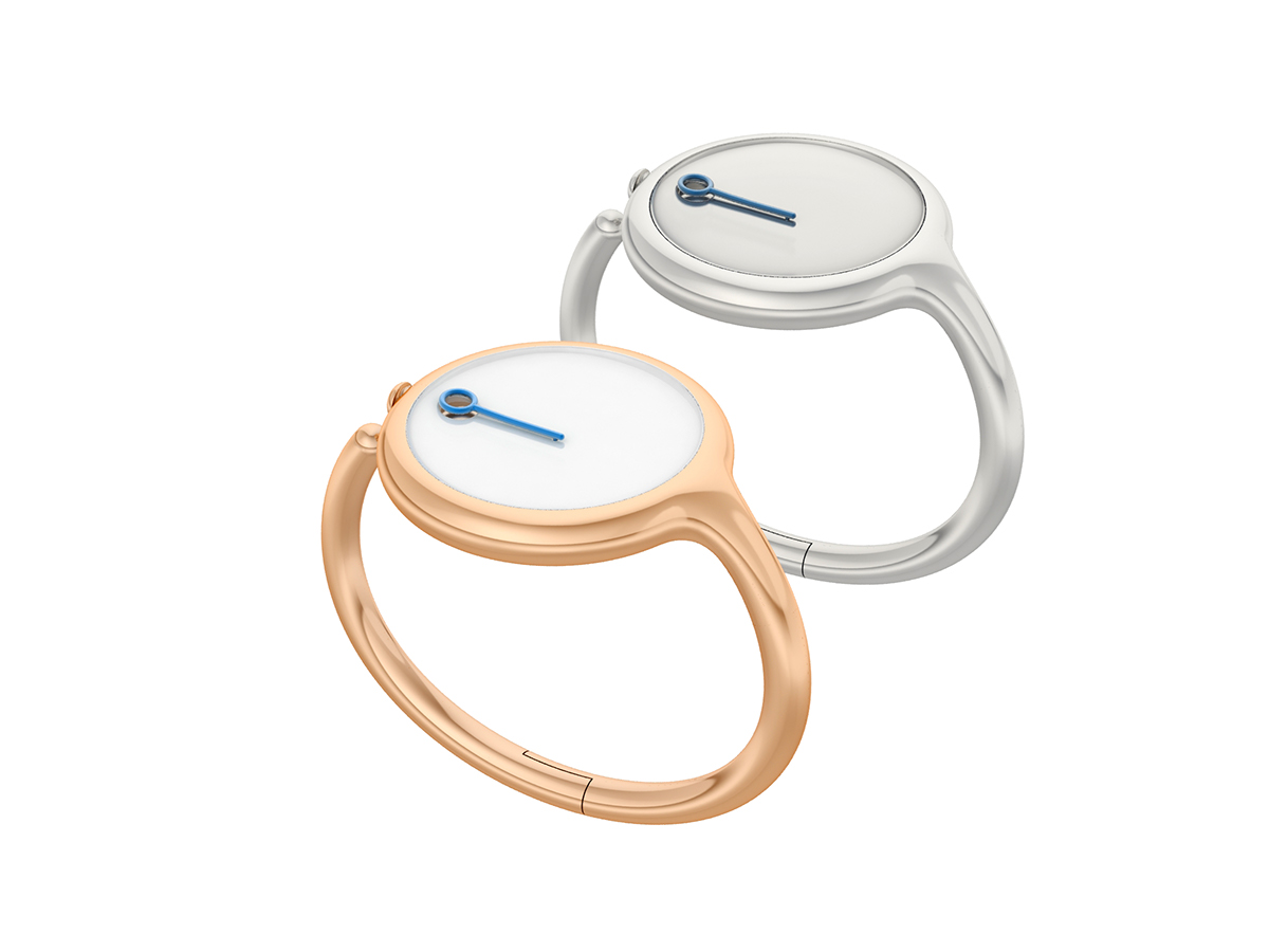 Wrist watch，concise，novel，white，