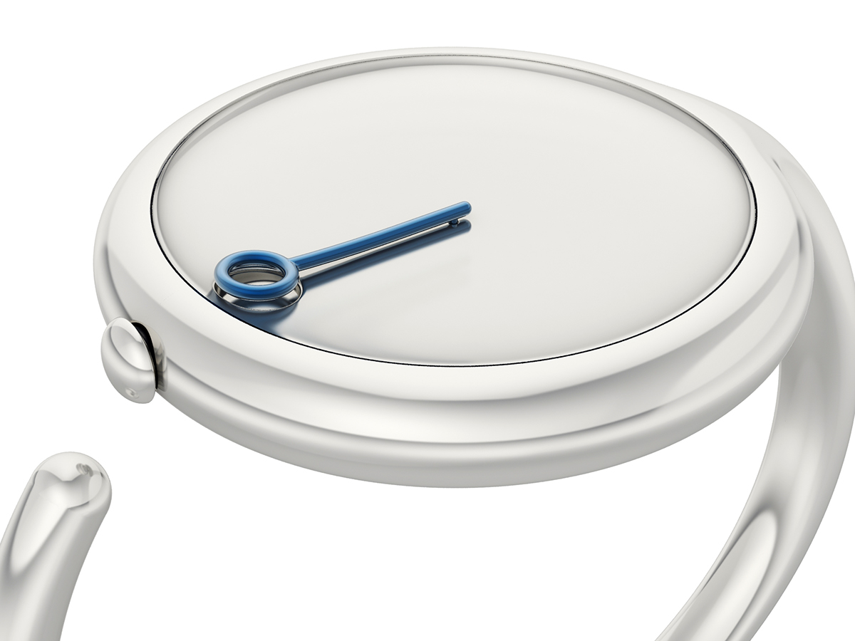 Wrist watch，concise，novel，white，