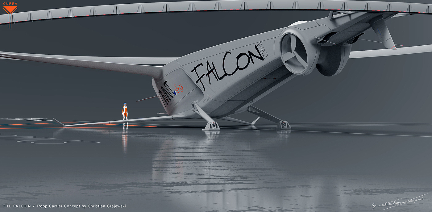 falcon，宇宙，飞船，创意，设计，智能，