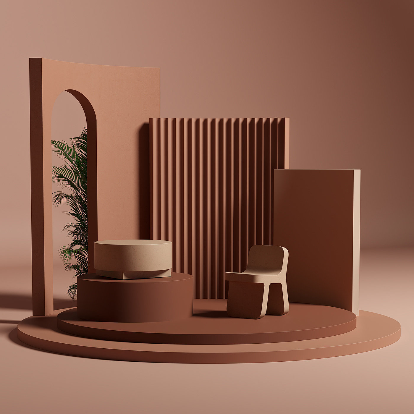 Set design，geometry，visualization，Table，chair，