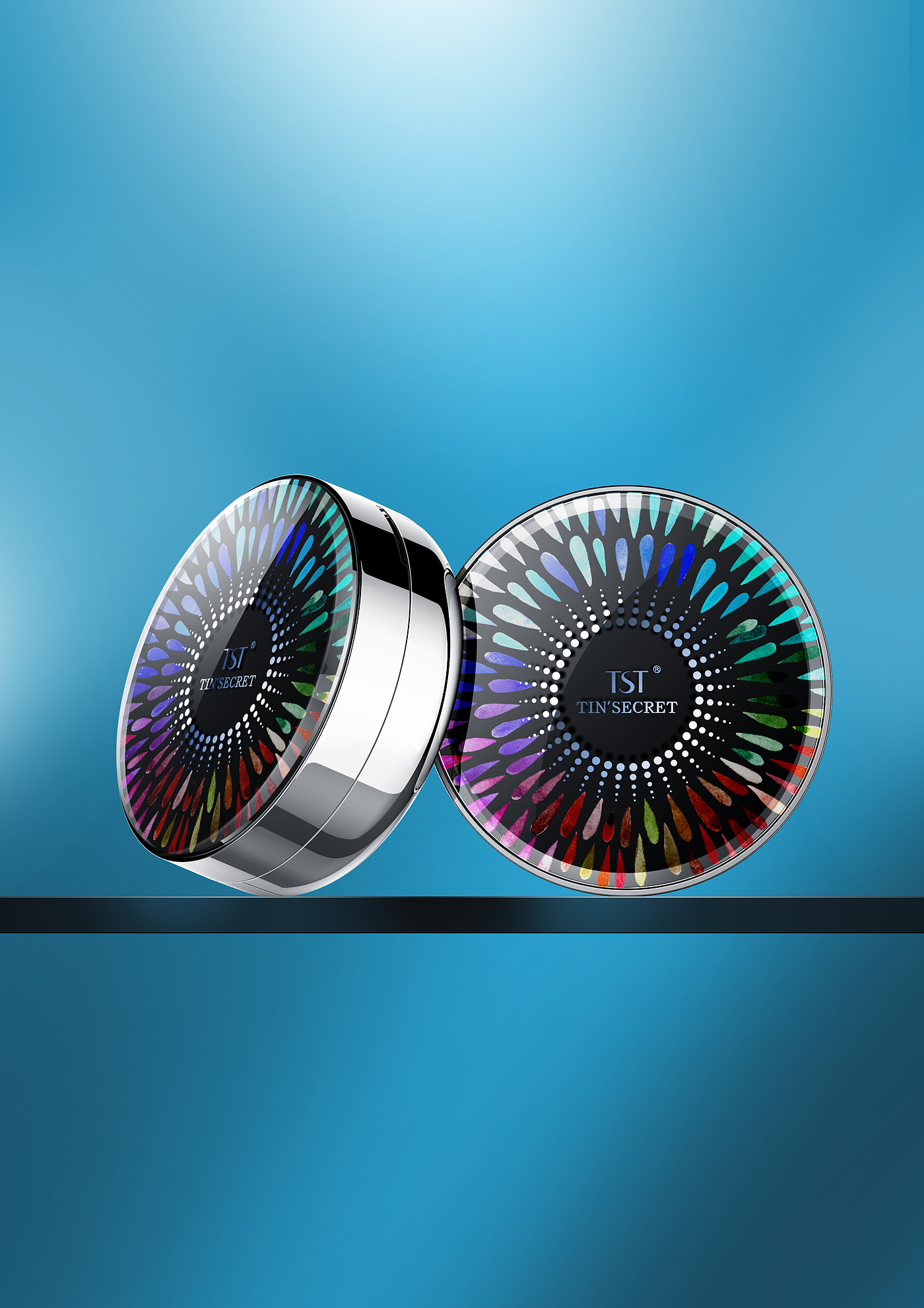 air cushion，delicate，green，product design，Cosmetics，