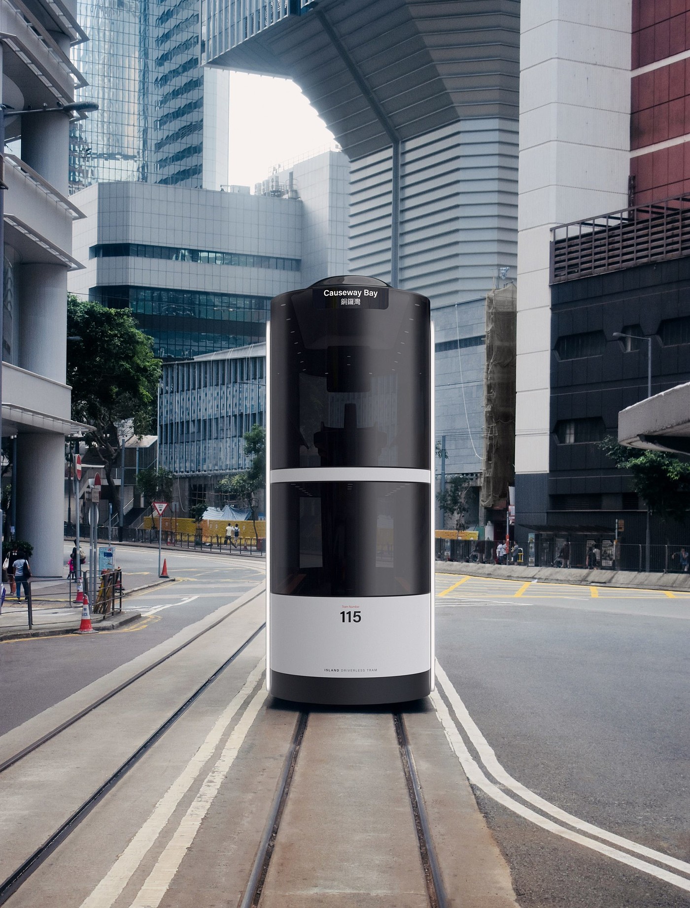 电车，无人驾驶，双层，香港，隔离，Covid-19，