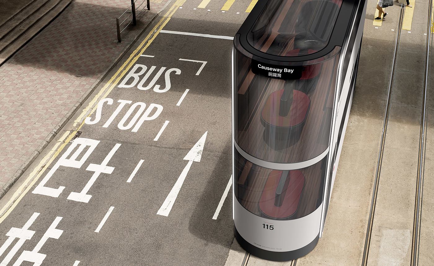 tram，Driverless，double-deck，Hong Kong，quarantine，Covid-19，
