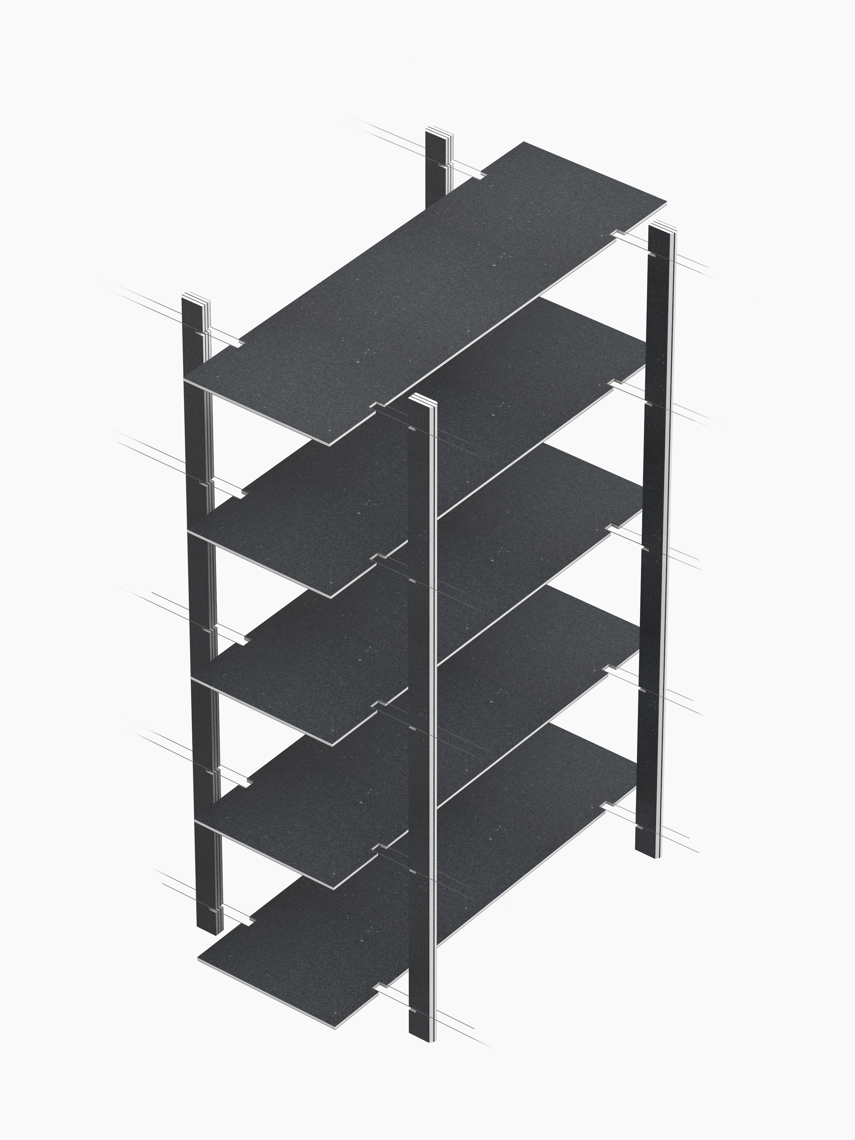 Stripe Shelf，Minimalism，Table，Stripe shelf，