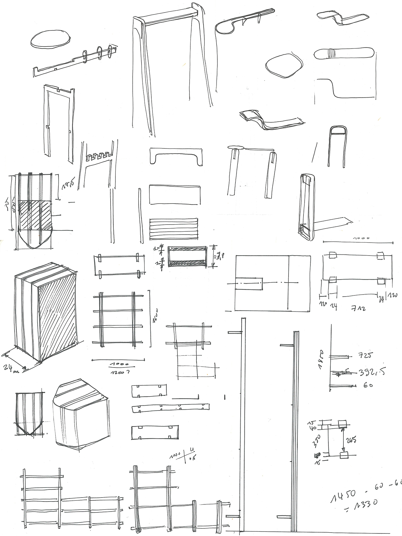 Stripe Shelf，极简主义，桌子，条纹货架，