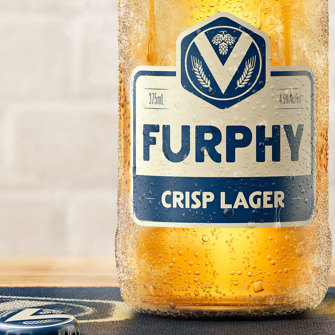 富菲啤酒，瓶子，Furphy Lager，