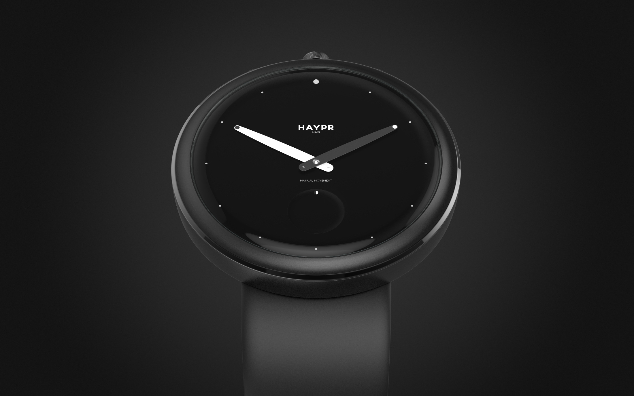 brand，delicate，luxurious，Fluororubber belt，Dark gray aluminum，