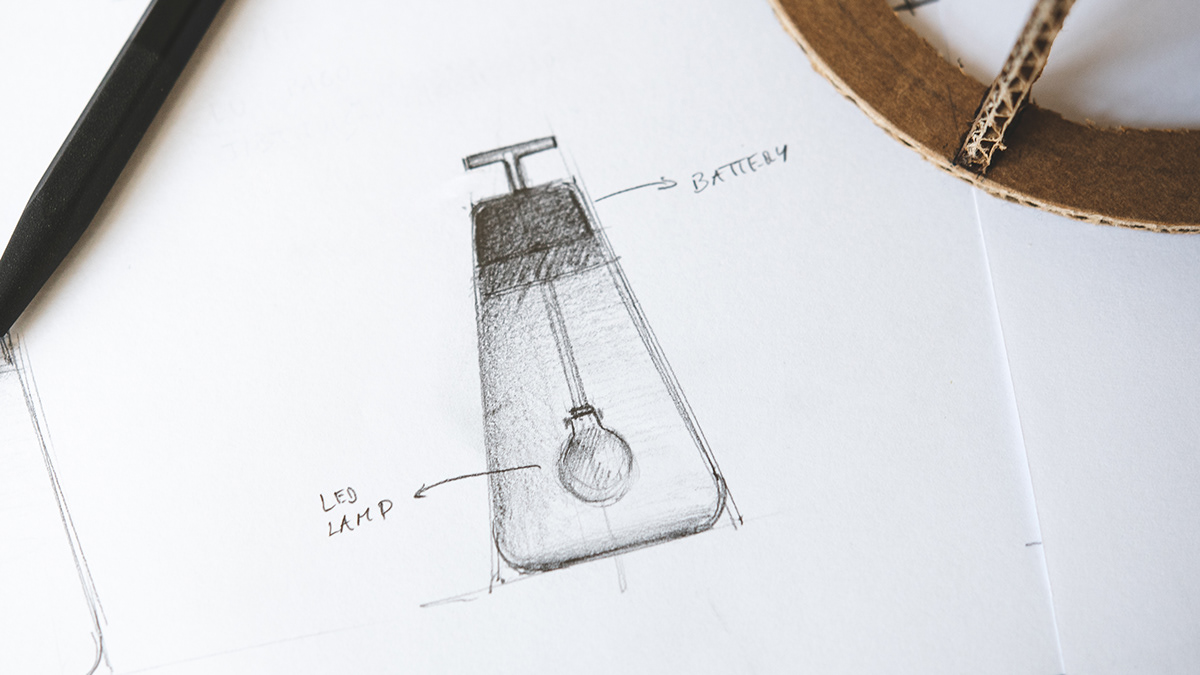 lighting，Portable lamp，3D printing，clock，