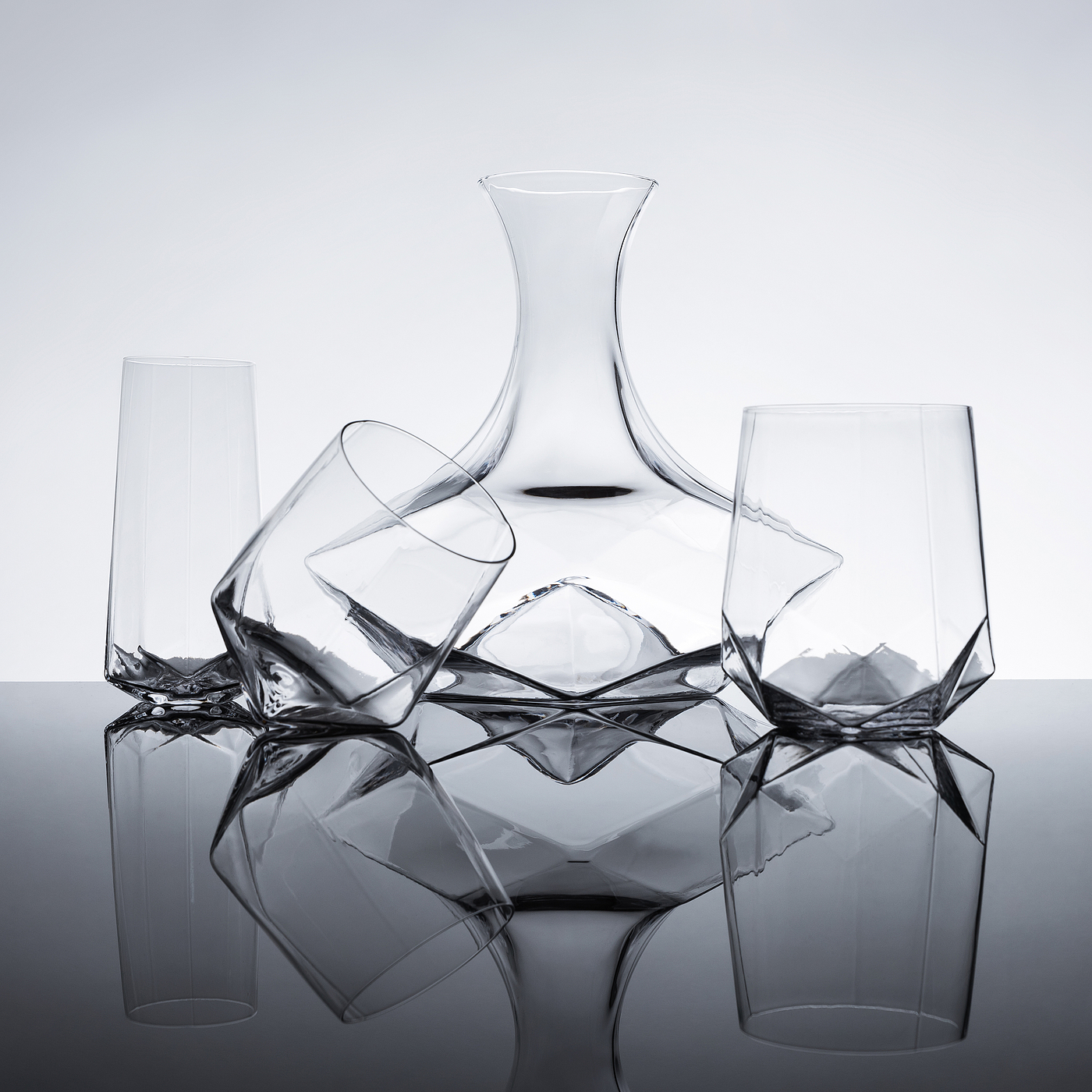 Glass，delicate，Utensils，product design，exquisitely carved，