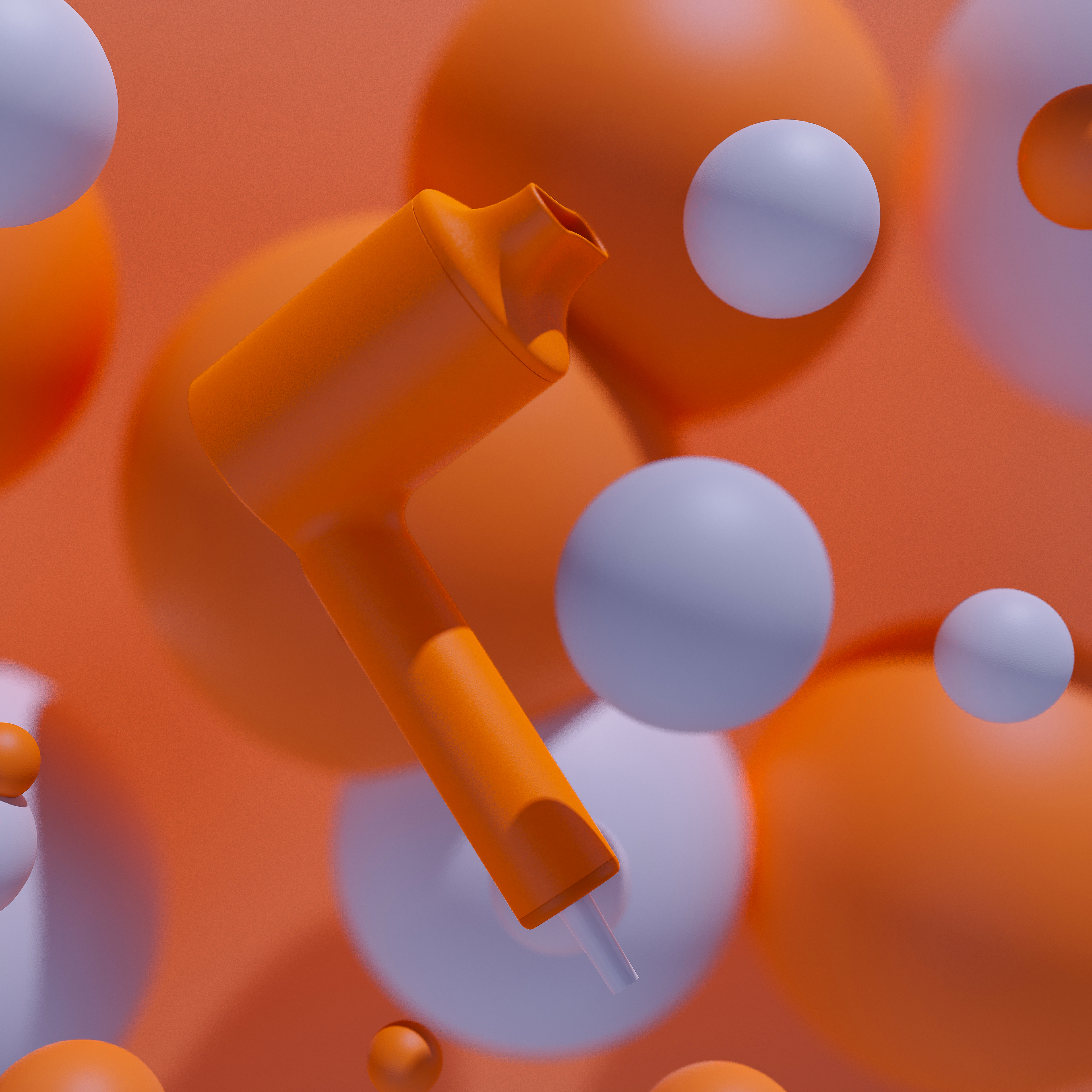 hair drier，Render，modeling，