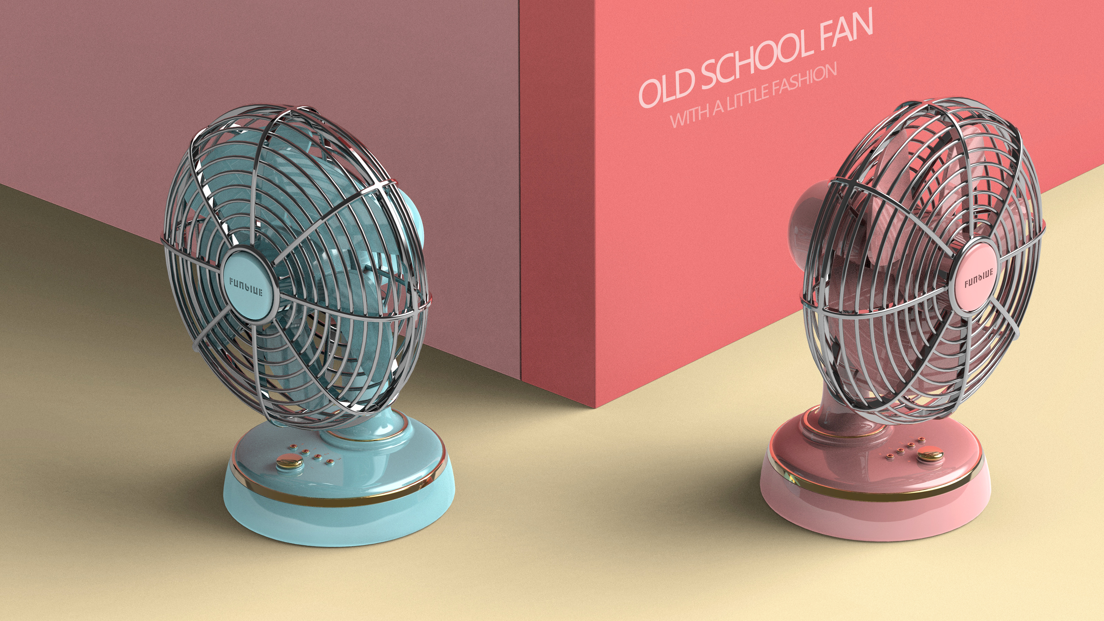 Retro，Fan，Desktop fan，