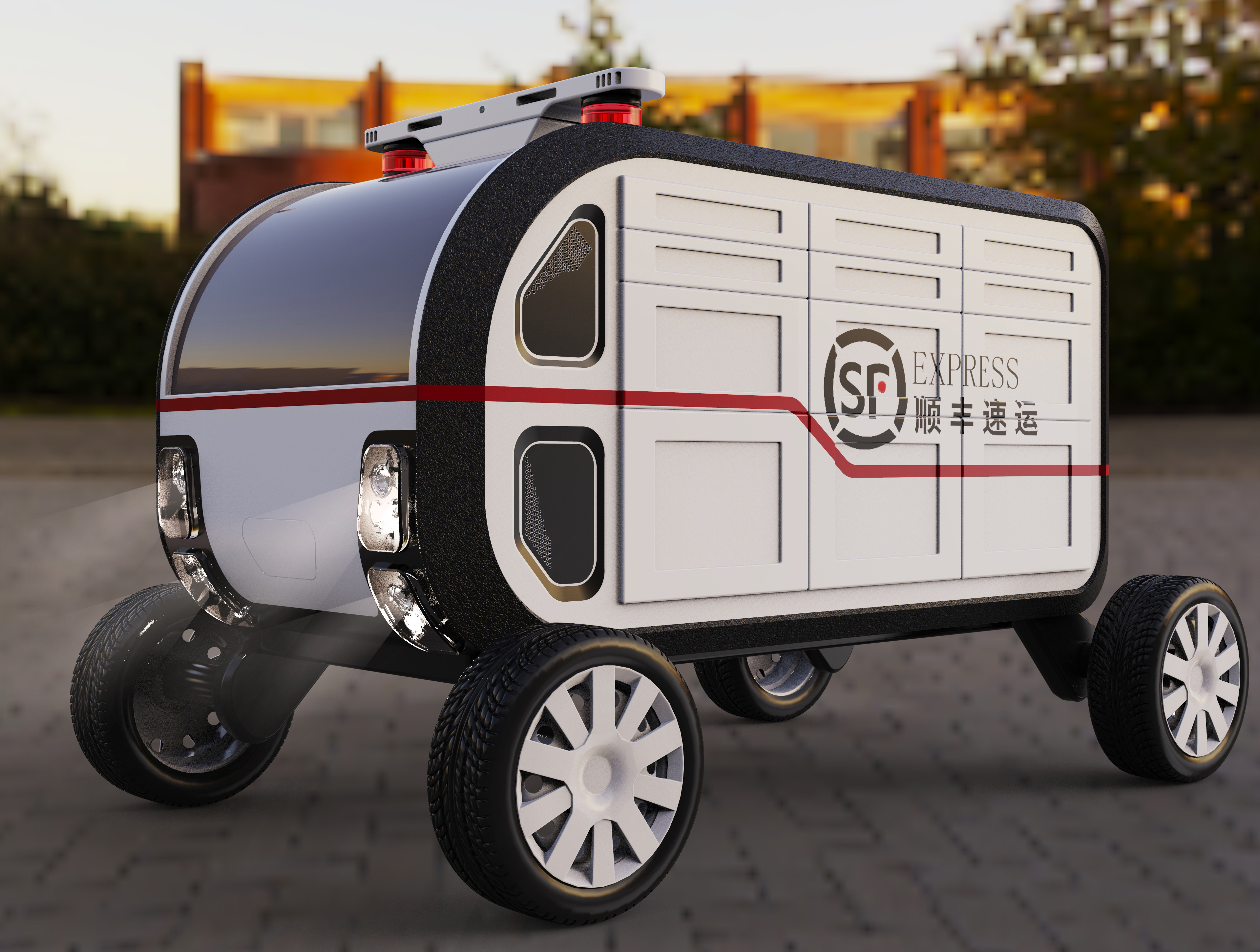 unmanned，express，vehicle，campus，epidemic situation，