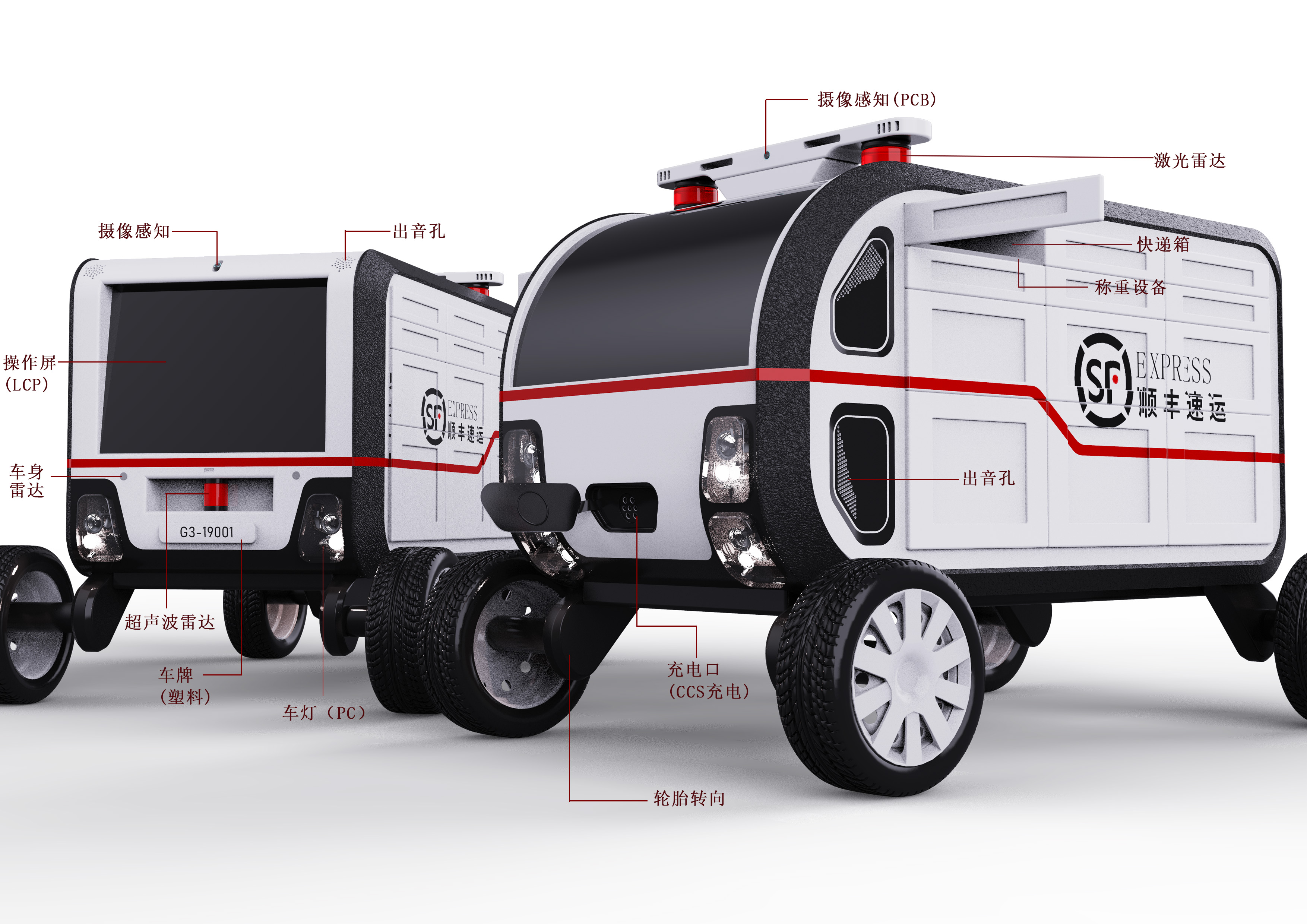 unmanned，express，vehicle，campus，epidemic situation，