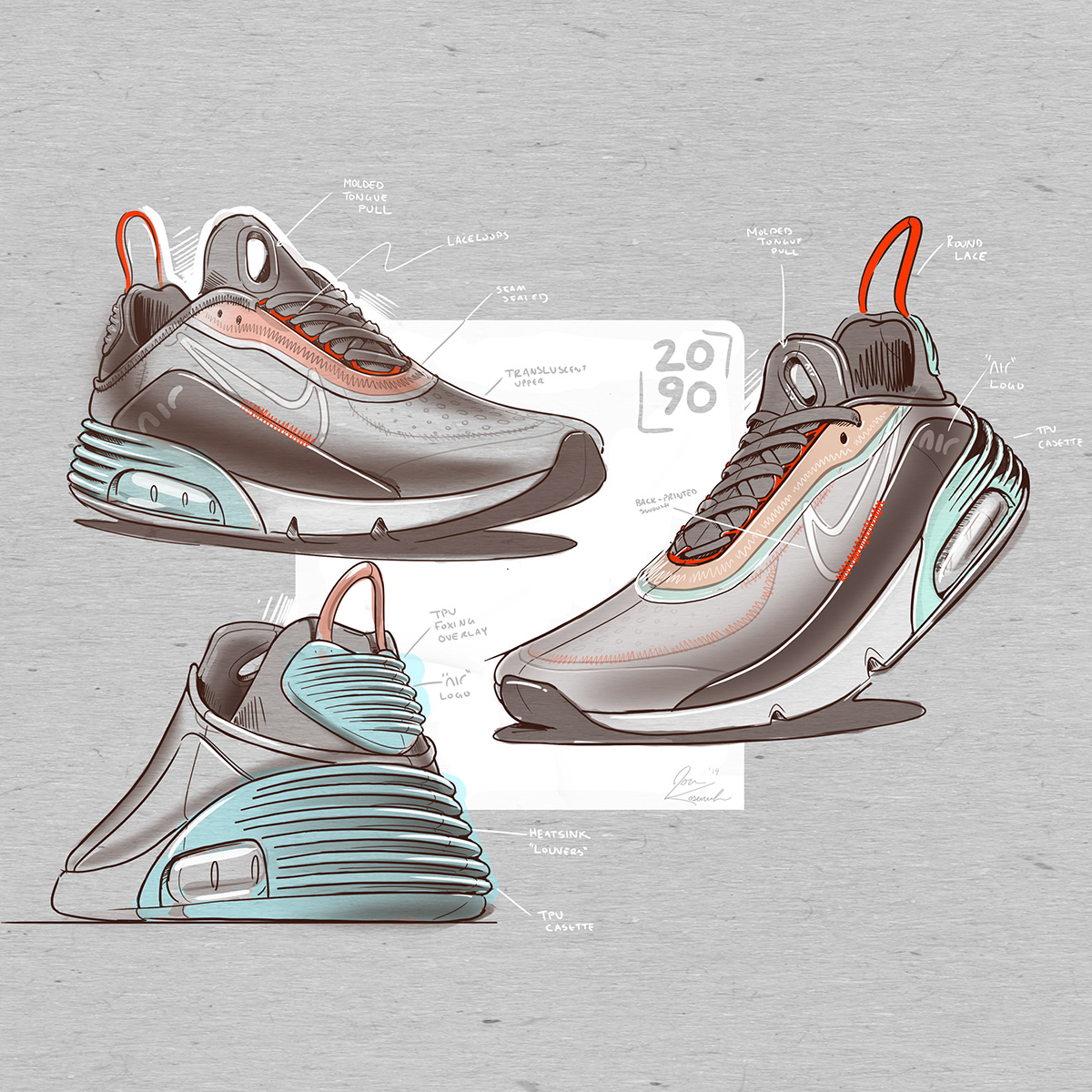 sneakers，nike，future，Hand drawn，