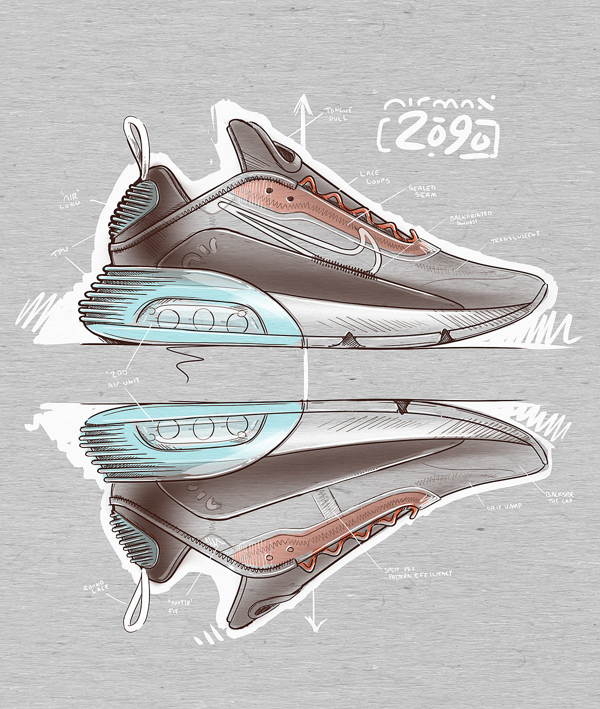 sneakers，nike，future，Hand drawn，