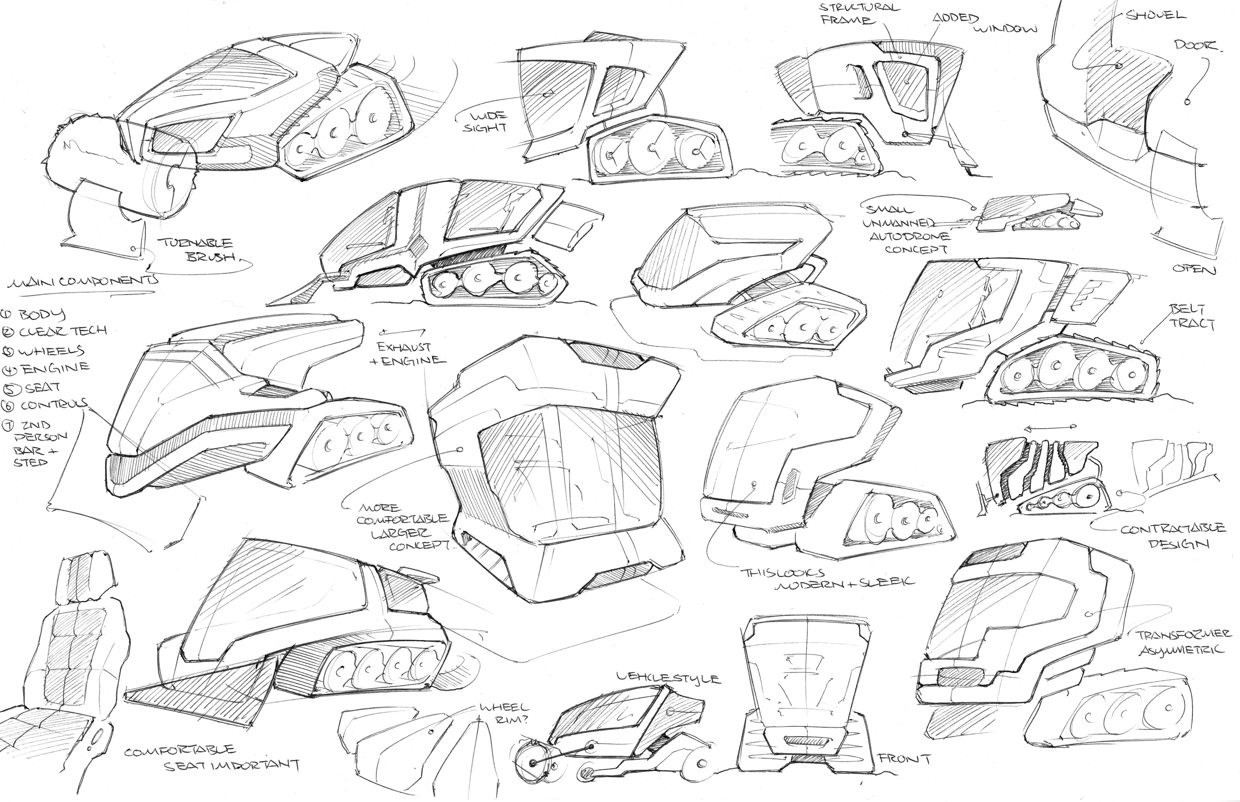 product design，industrial design，originality，convenient，Snow sweeper，