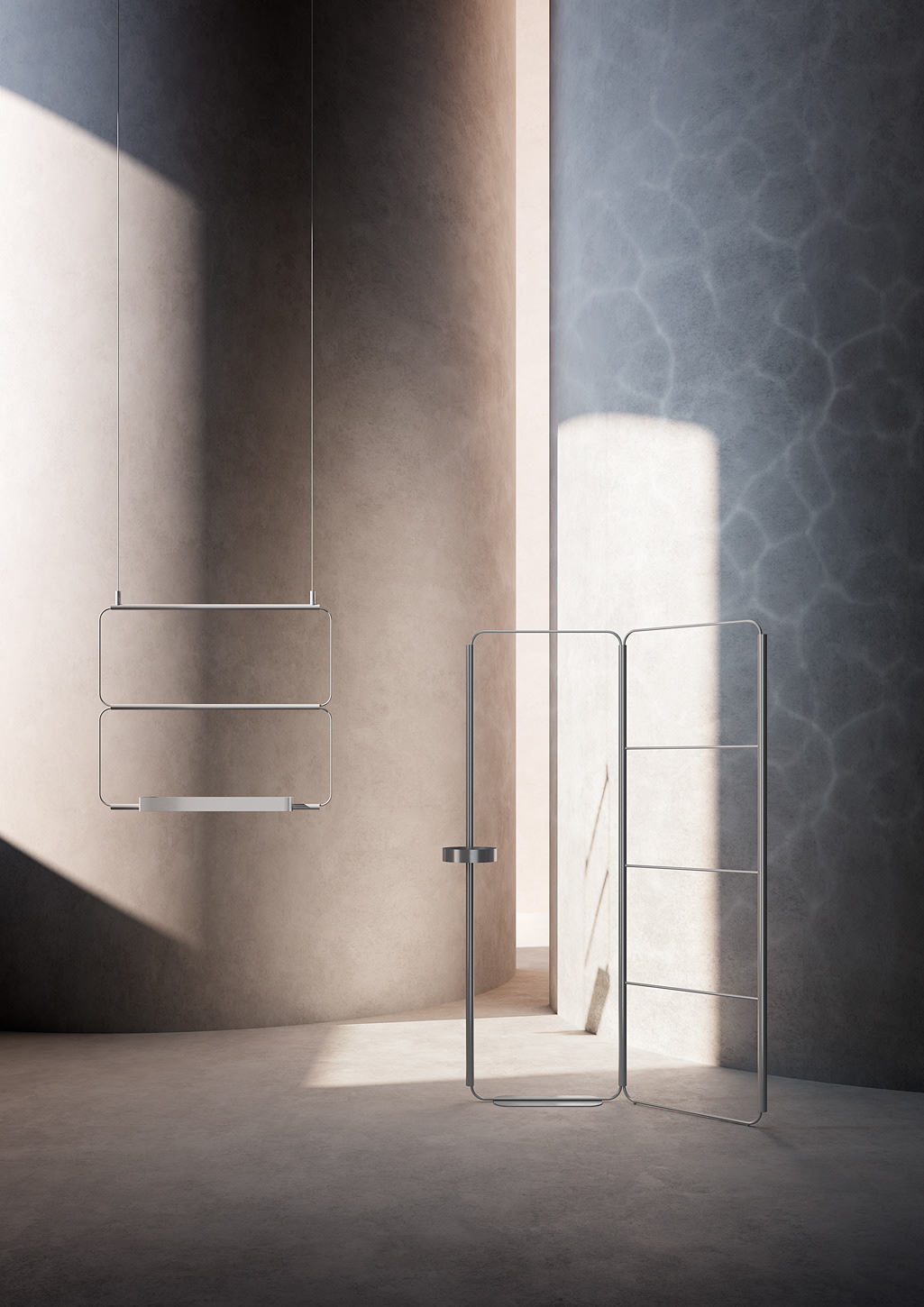 furniture，exhibition，chair，pool，vase，