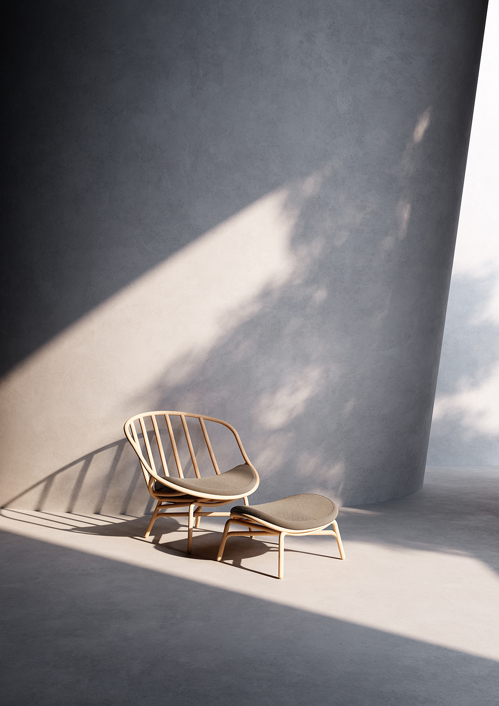 furniture，exhibition，chair，pool，vase，