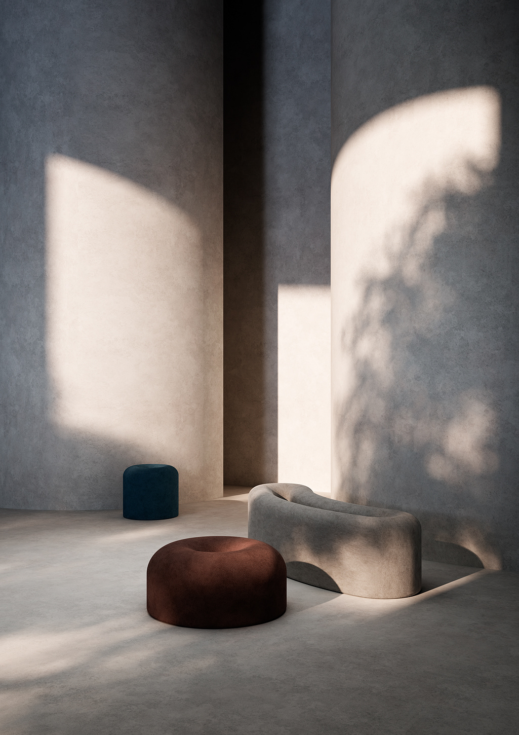 furniture，exhibition，chair，pool，vase，