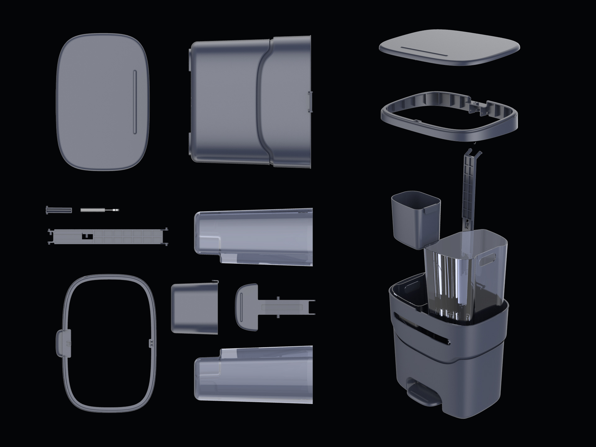 Classified trash can，