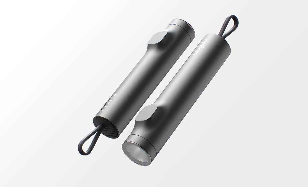 Flashlight，black，Capacitive，Simplicity，