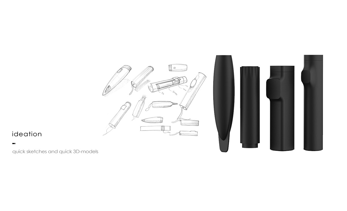 Flashlight，black，Capacitive，Simplicity，