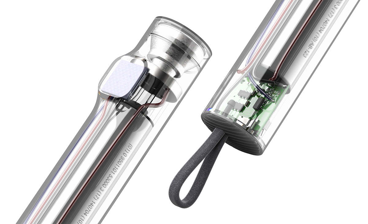 Flashlight，black，Capacitive，Simplicity，