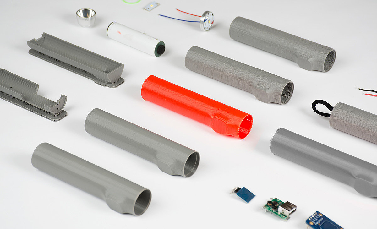 Flashlight，black，Capacitive，Simplicity，
